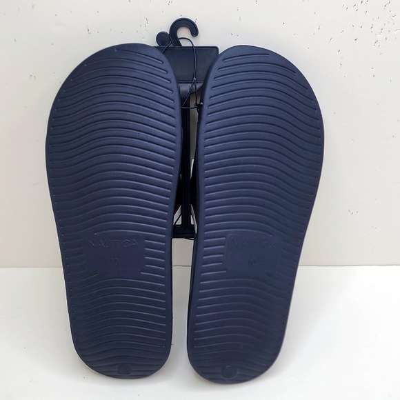 ⭐️NAUTICA💯MEN’S FLIP FLOPS, NAVY BLUE, SIZE 10 - Picture 5 of 8